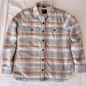 Marmot Neutral Sherpa Lined Flannel Jacket Size Small